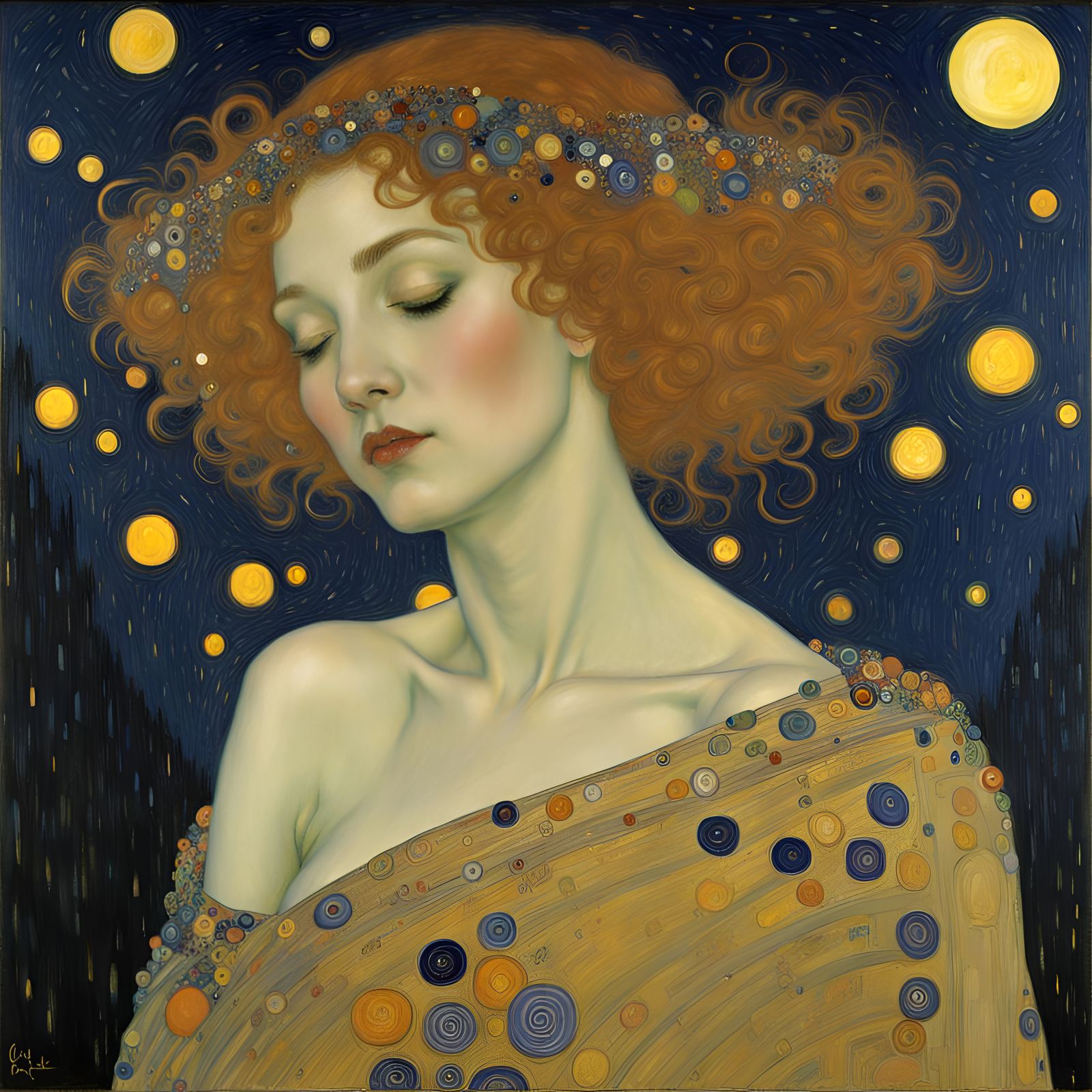Stars Aligned in October: Art Nouveau Style