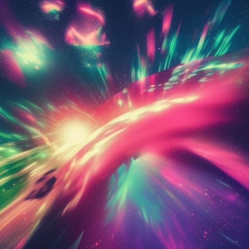 Surreal Universe Crashing Towards Neo Tokyo in 3D