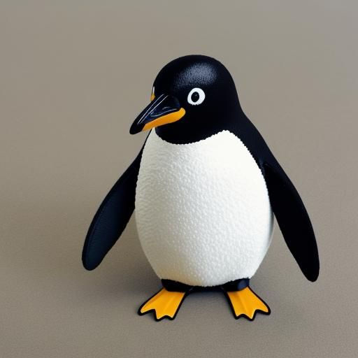 Penguin Image Generated From Simple Prompt