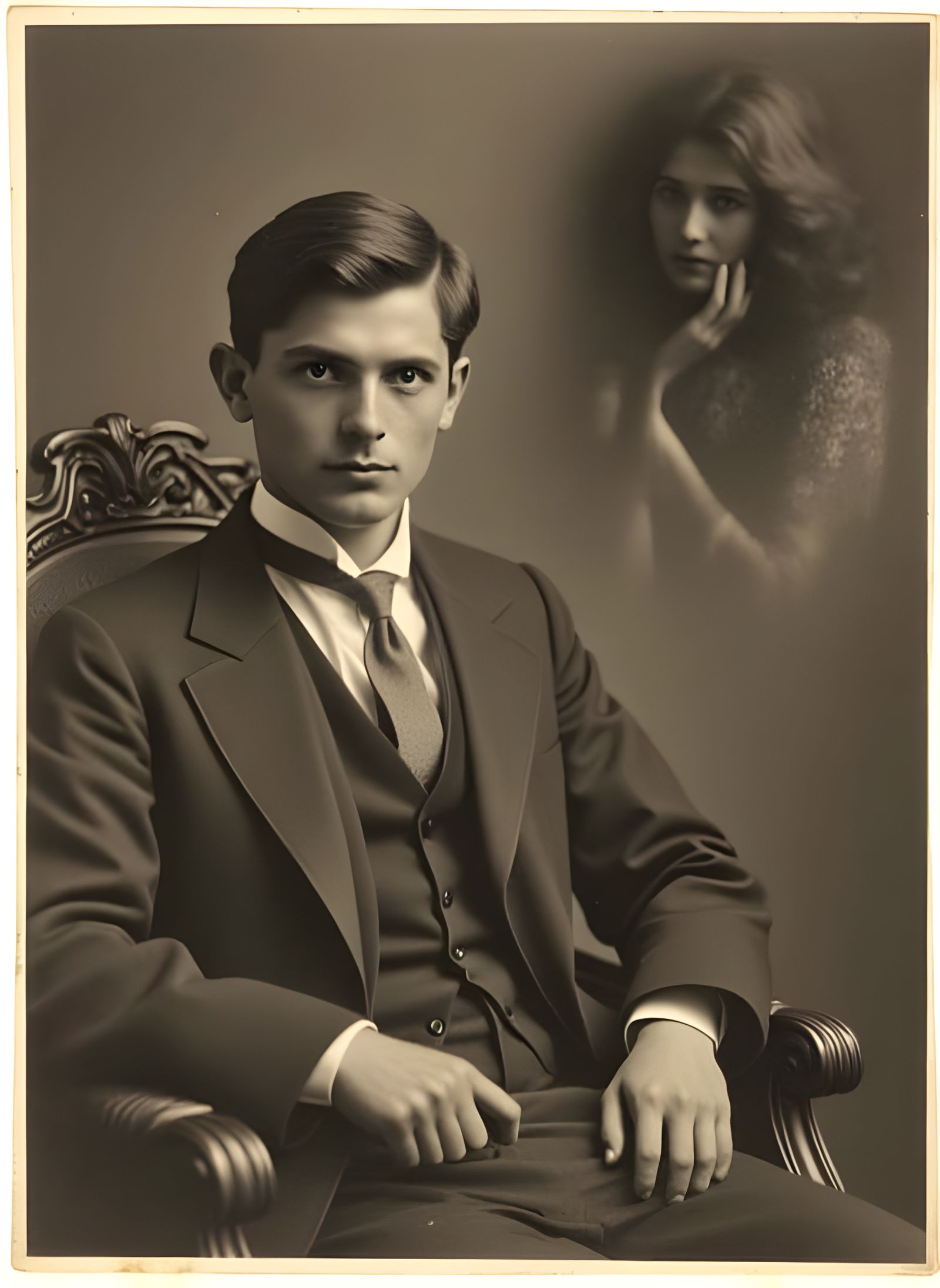 Formal Portrait in Sepia Tones