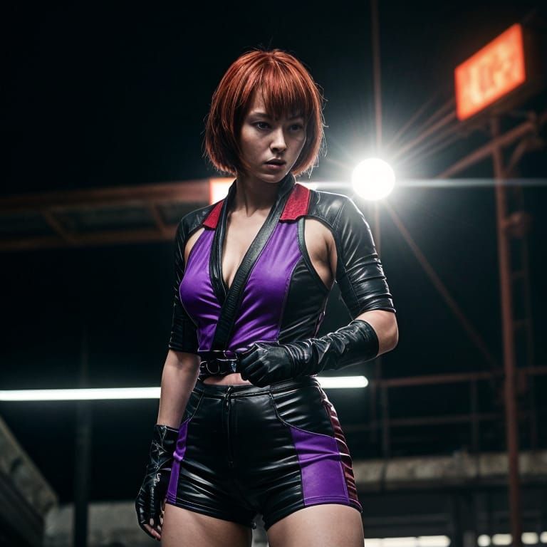 Epic Asian Warrior in Cinematic Lighting