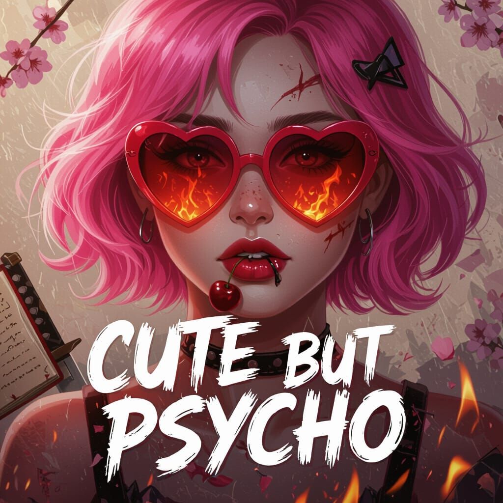 Cute but Psycho Cherry Bomb Novel Cover Art