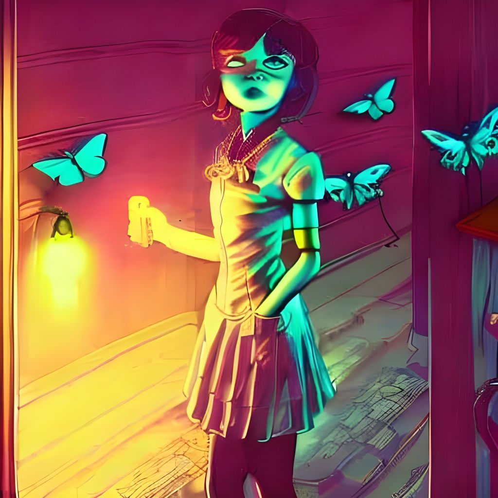 Biopunk Figure with Flickering Light, Artstation Quality