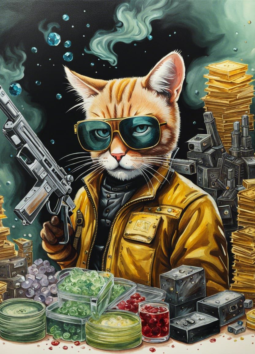 Cat Walter White Album Cover Art