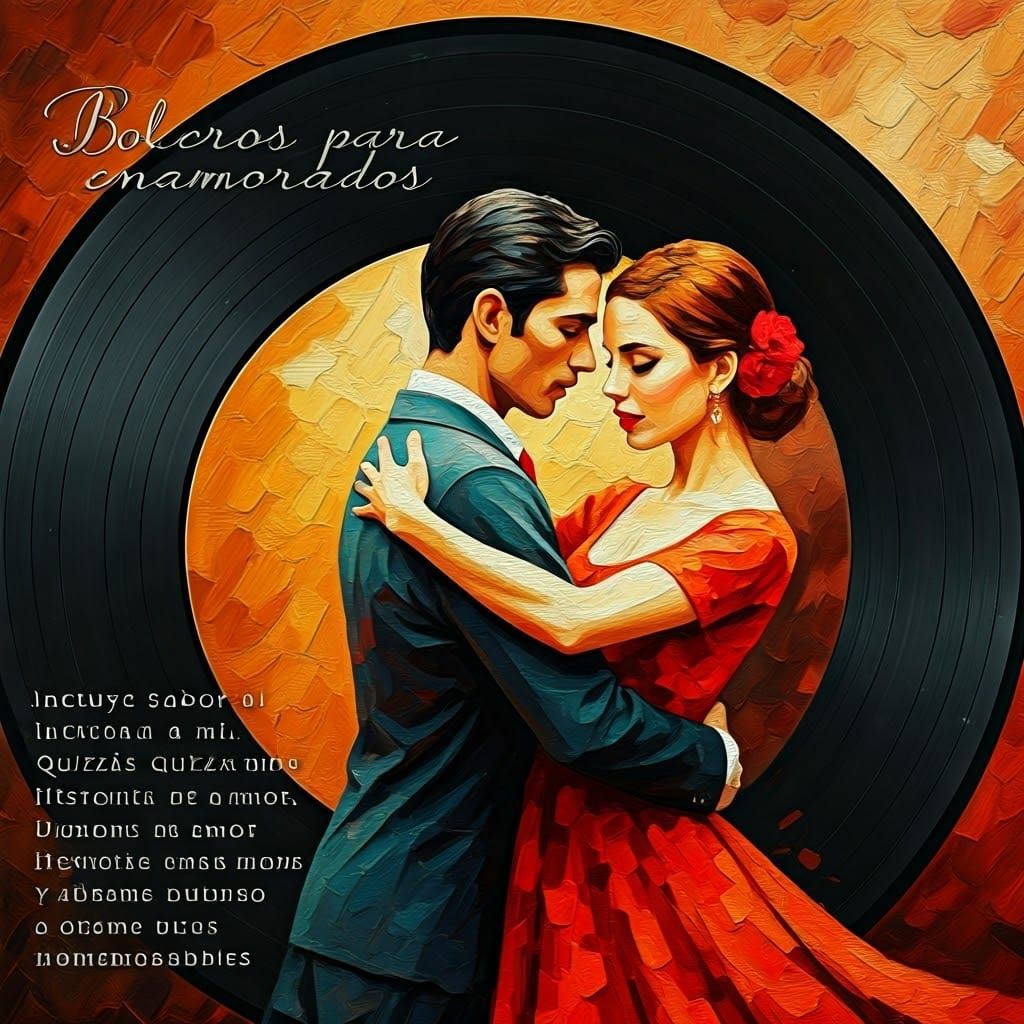 Bolero Dance in Post-Impressionistic Impasto Style