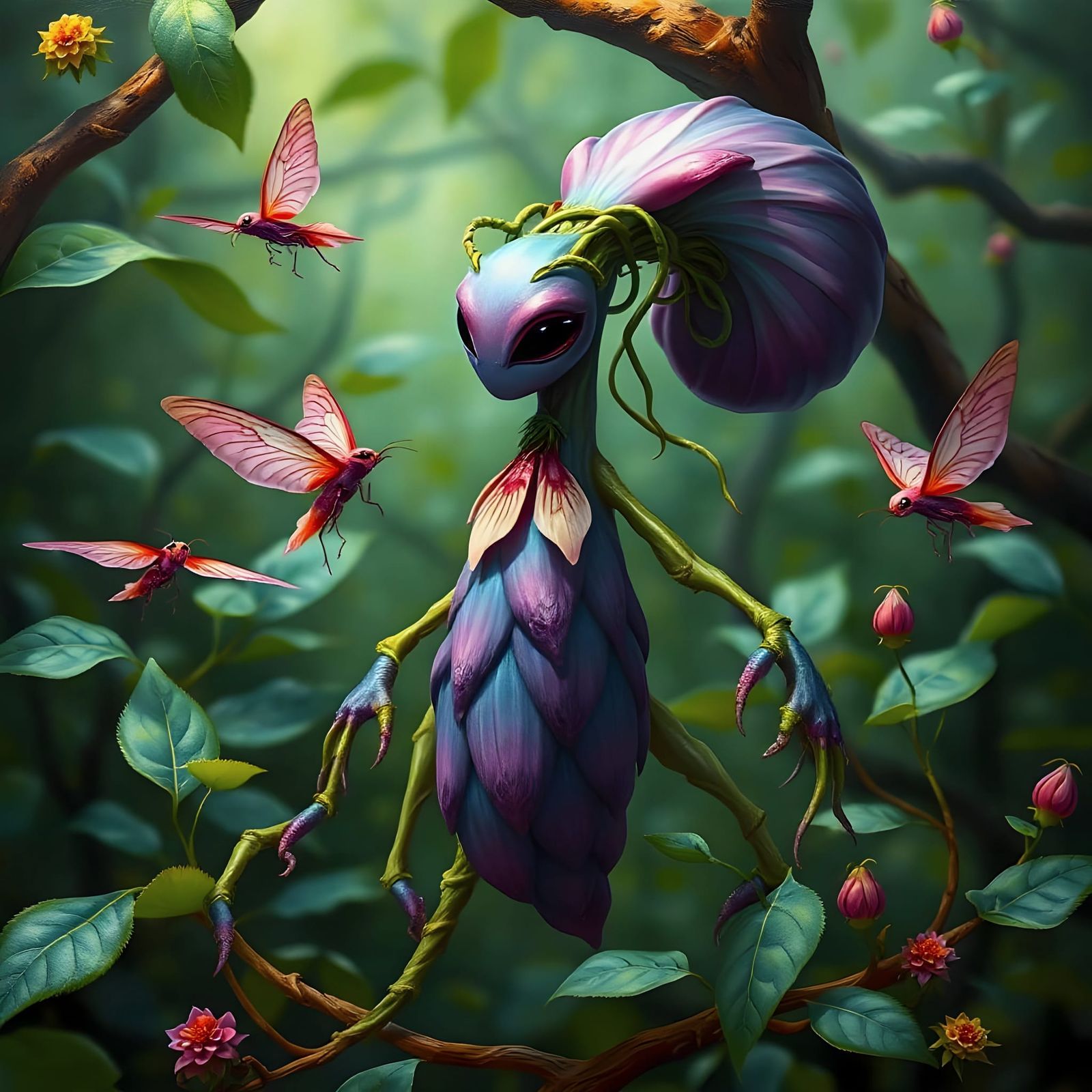 Petalborn Sentinel - Flora Risen to life to be a guardian of...
