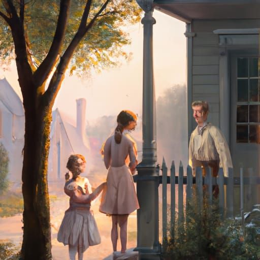 Morning Scene in Style of James Gurney