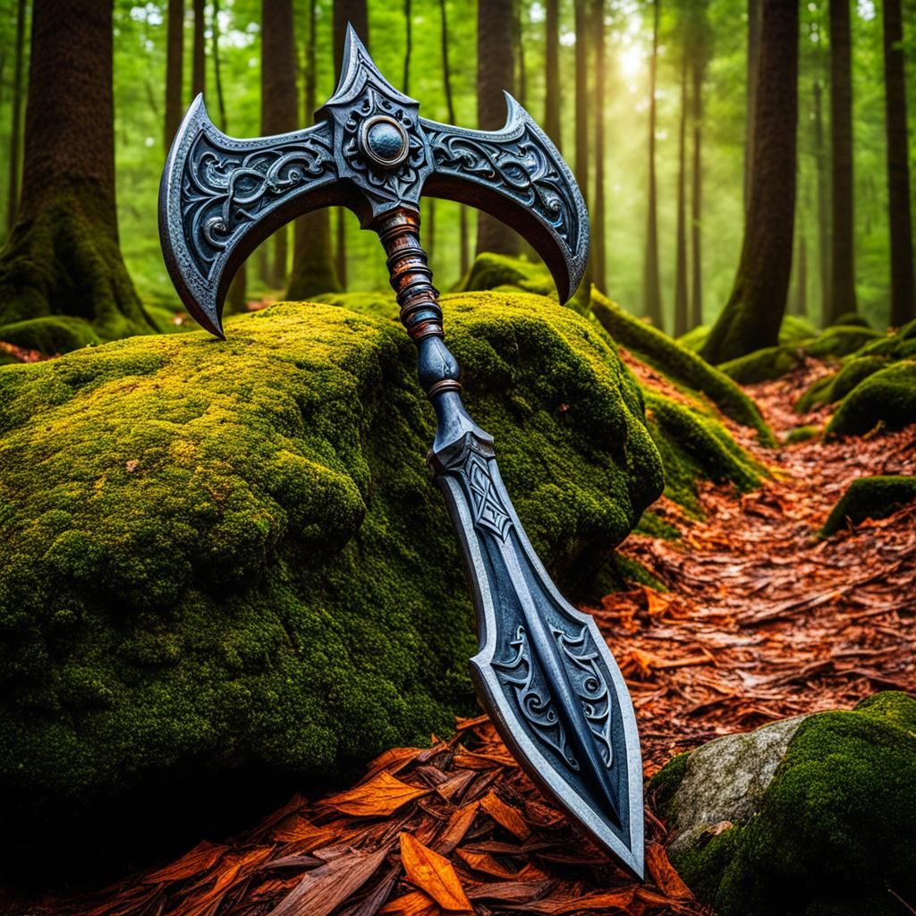 Impractical halberd sword