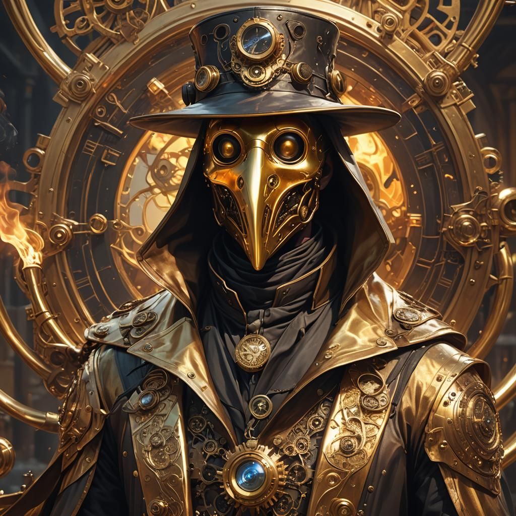 The golden plague doctor.
