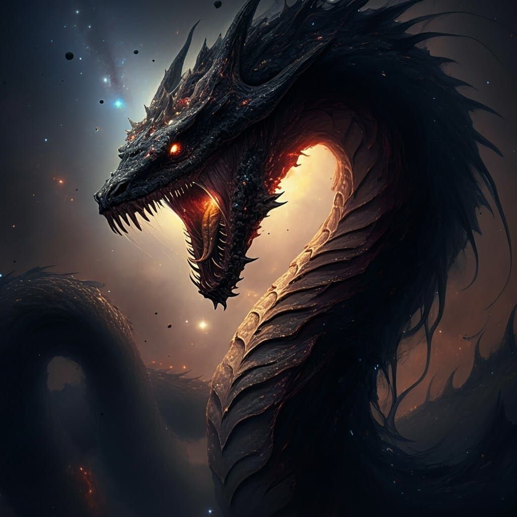 Cosmic Horror: Serpentine Entity Consumes Earth