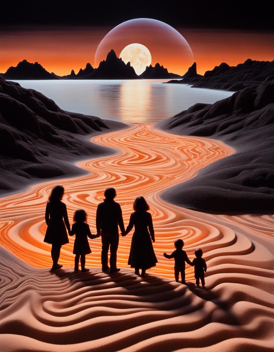 Family Outing on Senja in Velvet Sand Style