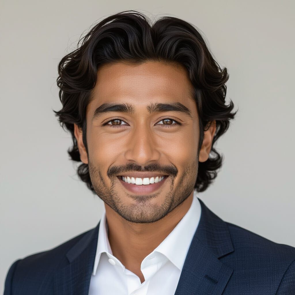 Professional Portrait of Nepali Man in Fantasy Concept Art S...