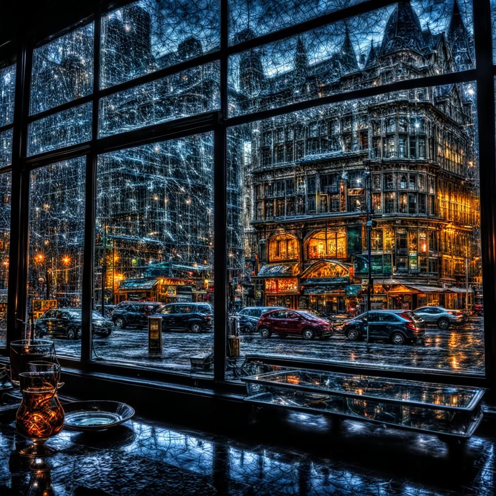 Hyperrealistic Glass Close-up in High Definition