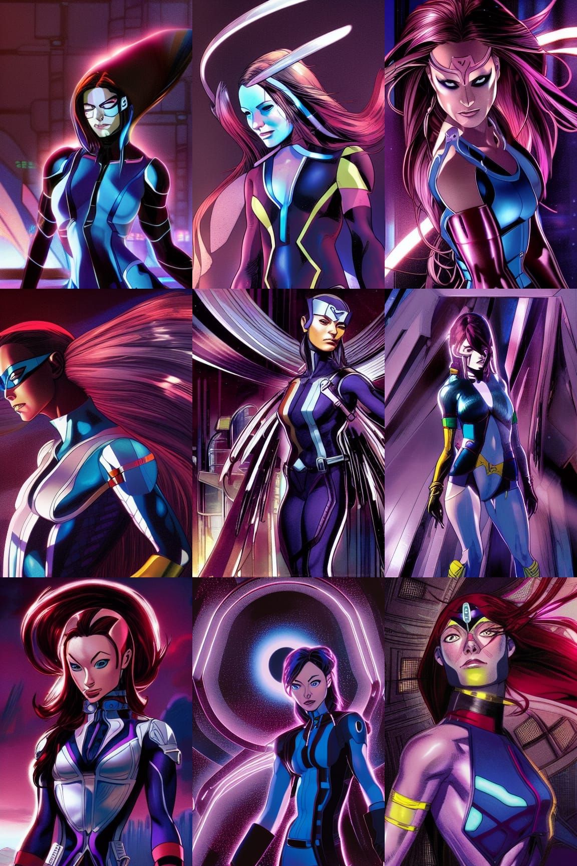 Olivia Wilde as Psylocke in Anime Style