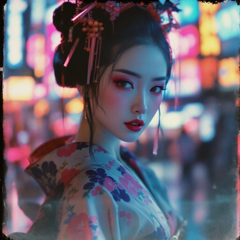Geisha in Neo-Tokyo, 2099