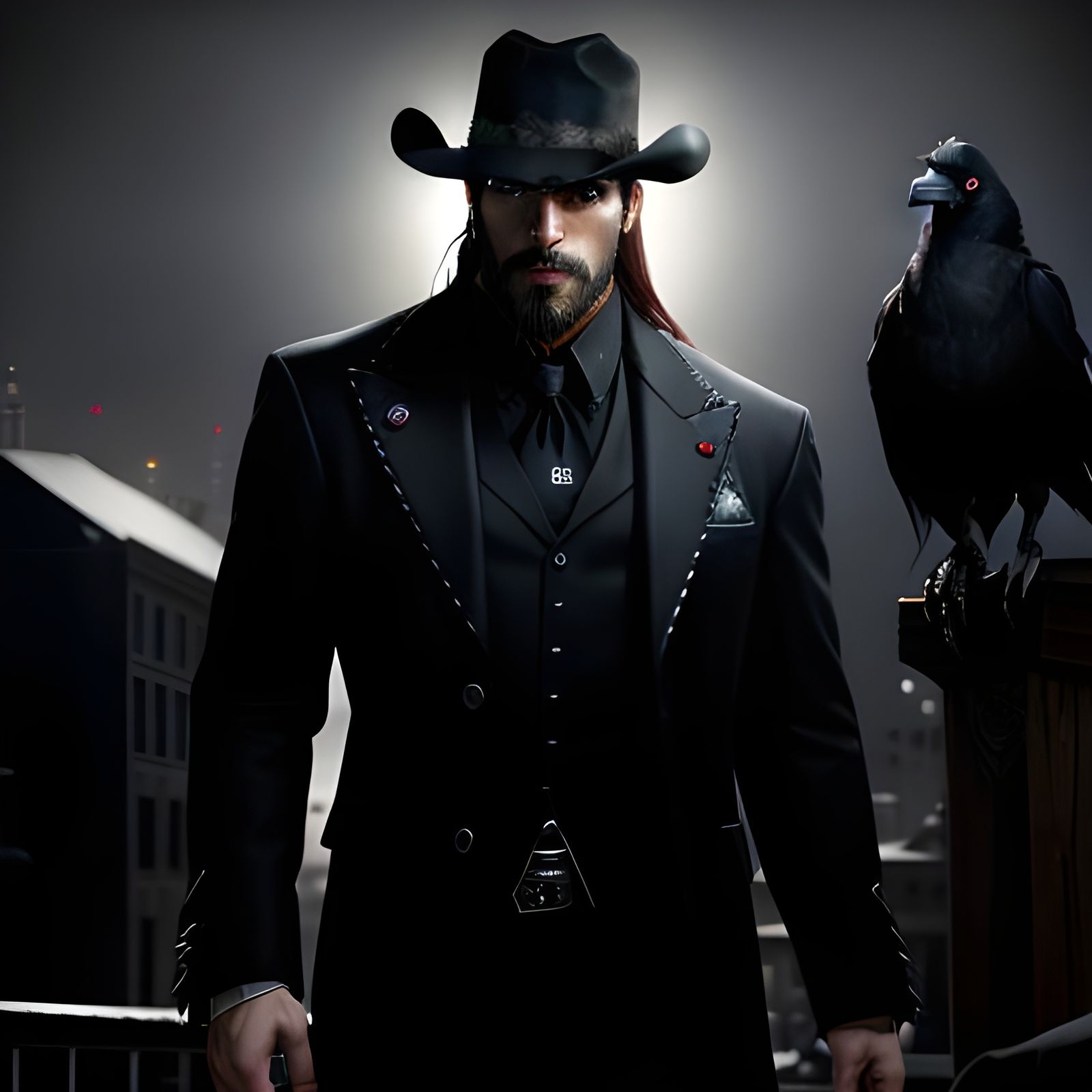 Handsome Vampire Cowboy in Los Angeles