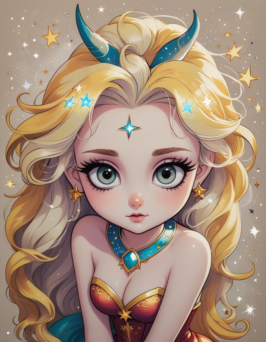 Young Celestia, Goddess of Stars and Fortune