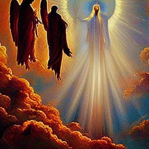 Angelic Assembly in Heaven