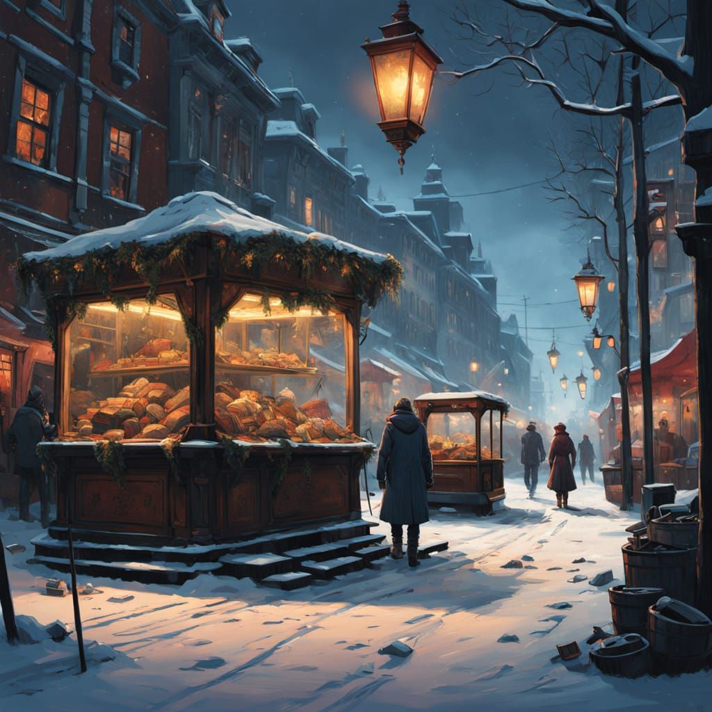 Winter Wonderland in Golden Light