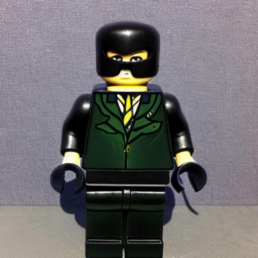 Cheap Bootleg lego figurine of Neo from the Matrix