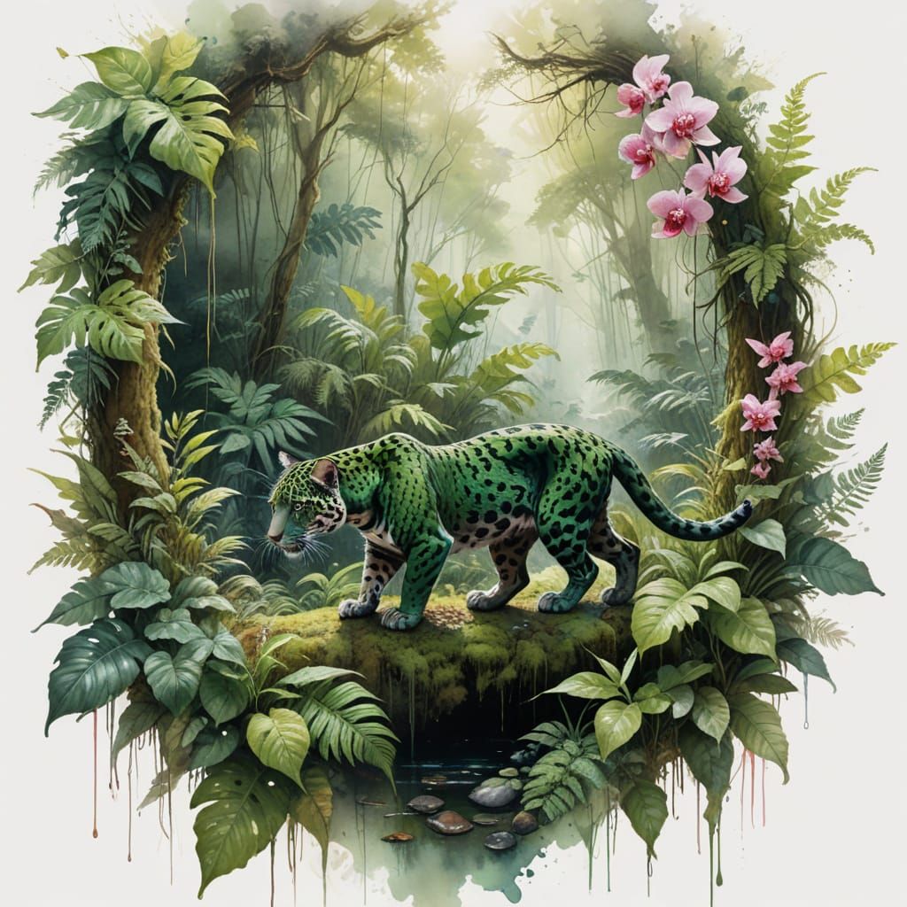 Sleek Jaguar Embarks on Whispers of Rainforest Secrets