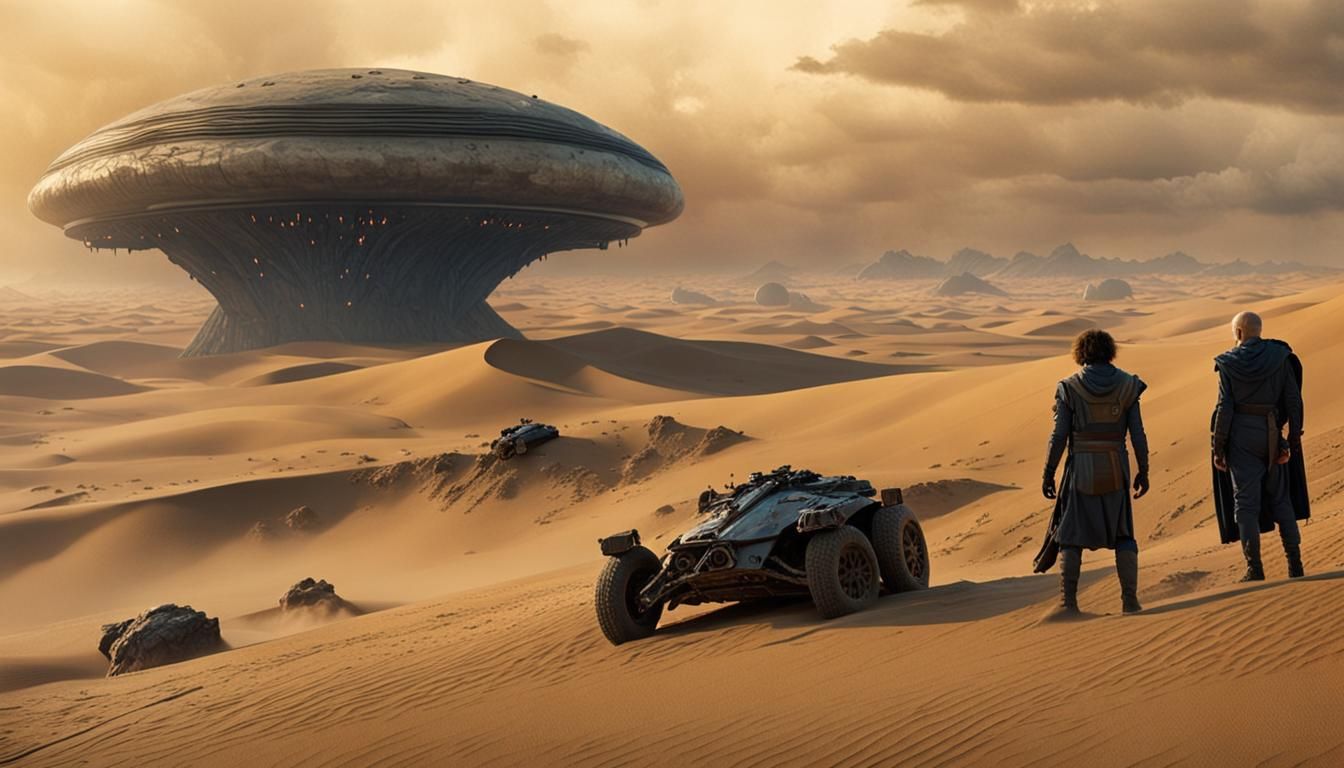 Dune Film Portrait in Hyperdetailed Style