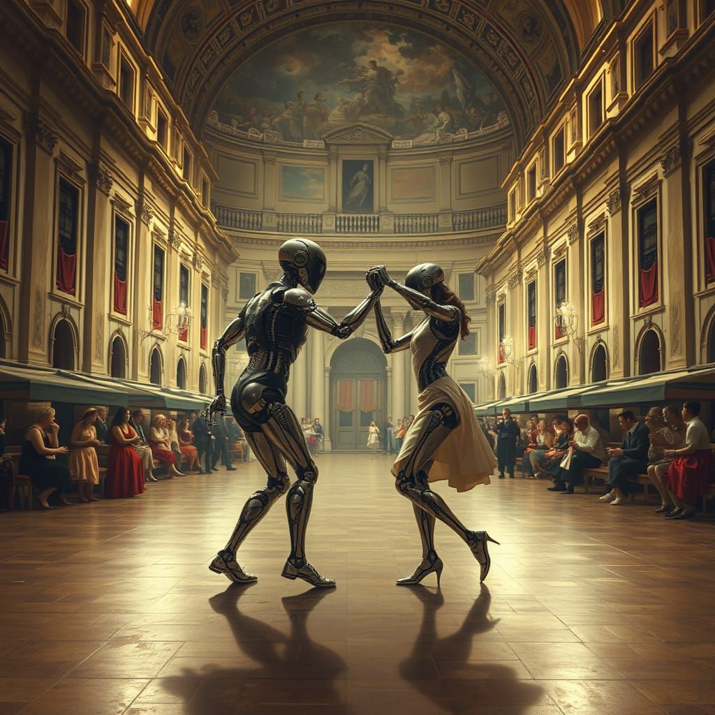 Cyborgs in a Classical Dance, Italian Renaissance Style