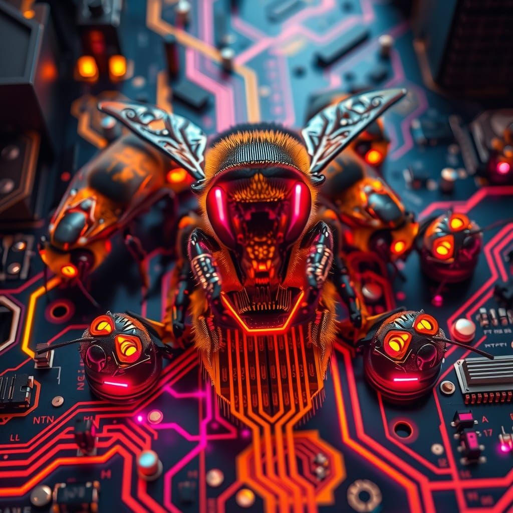 Neon Hive in Cyberpunk Blade Runner Neon Photography