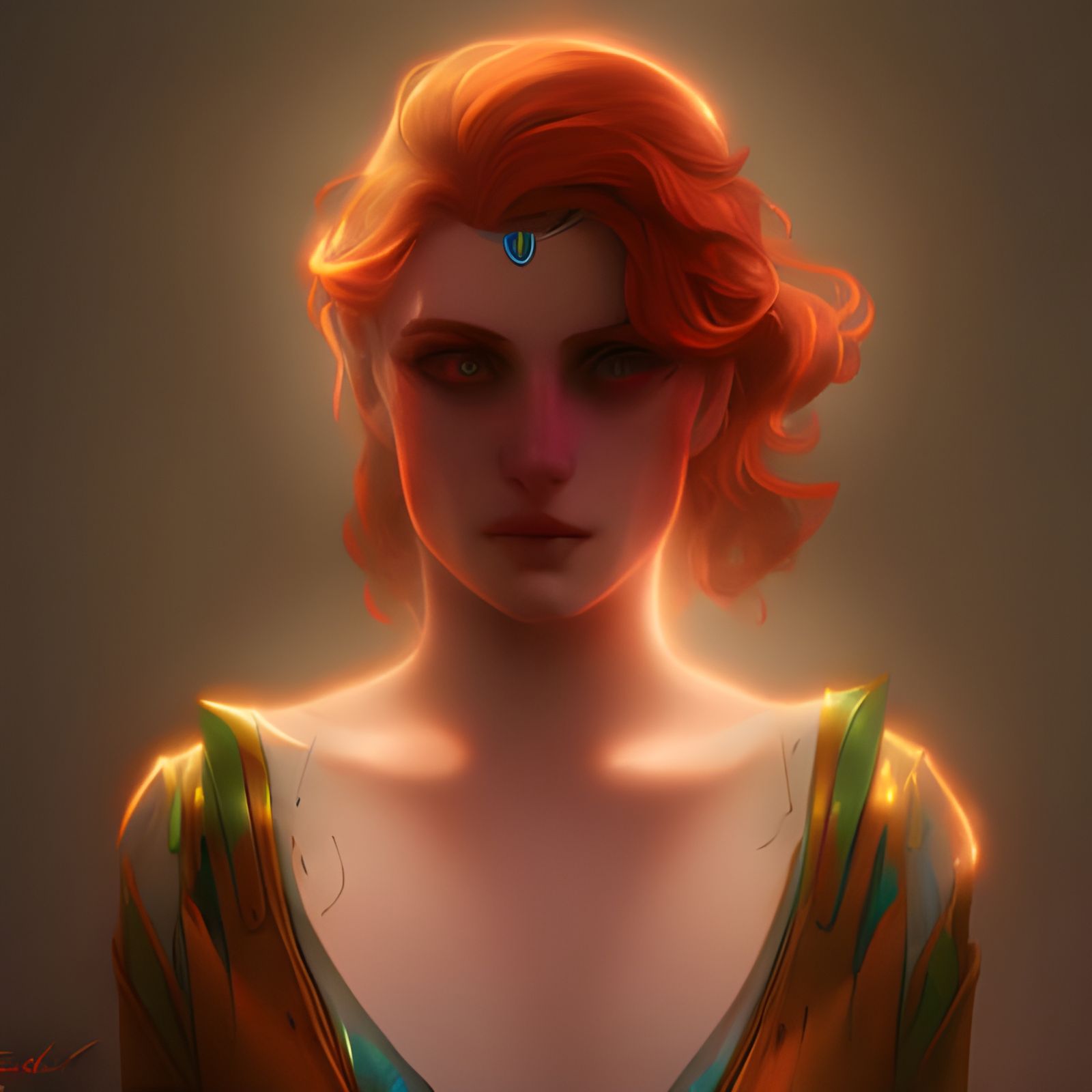 Fiery Cyberpunk Portrait of Four Women