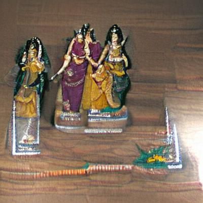 Tridevi: Lakshmi, Saraswati, and Parvati