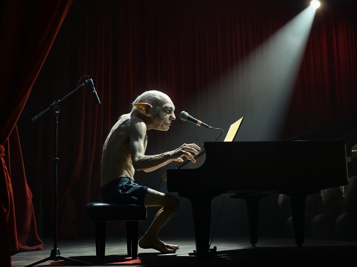 Gollum's Heartbreak: A Haunting Piano Performance