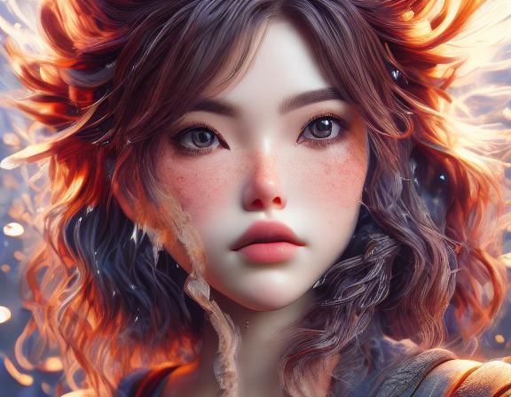 Detailed Portrait with Volumetric Lighting and Intricate Det...