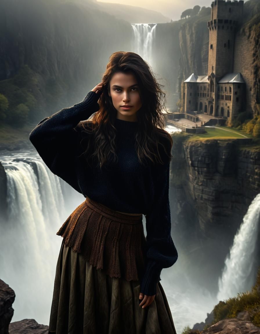 Renaissance Woman in Predawn Light, Oil on Canvas