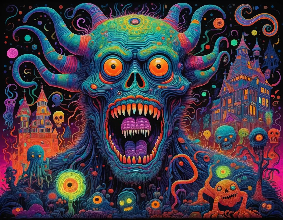Neon Horror: A Psychedelic Maximalist Masterpiece