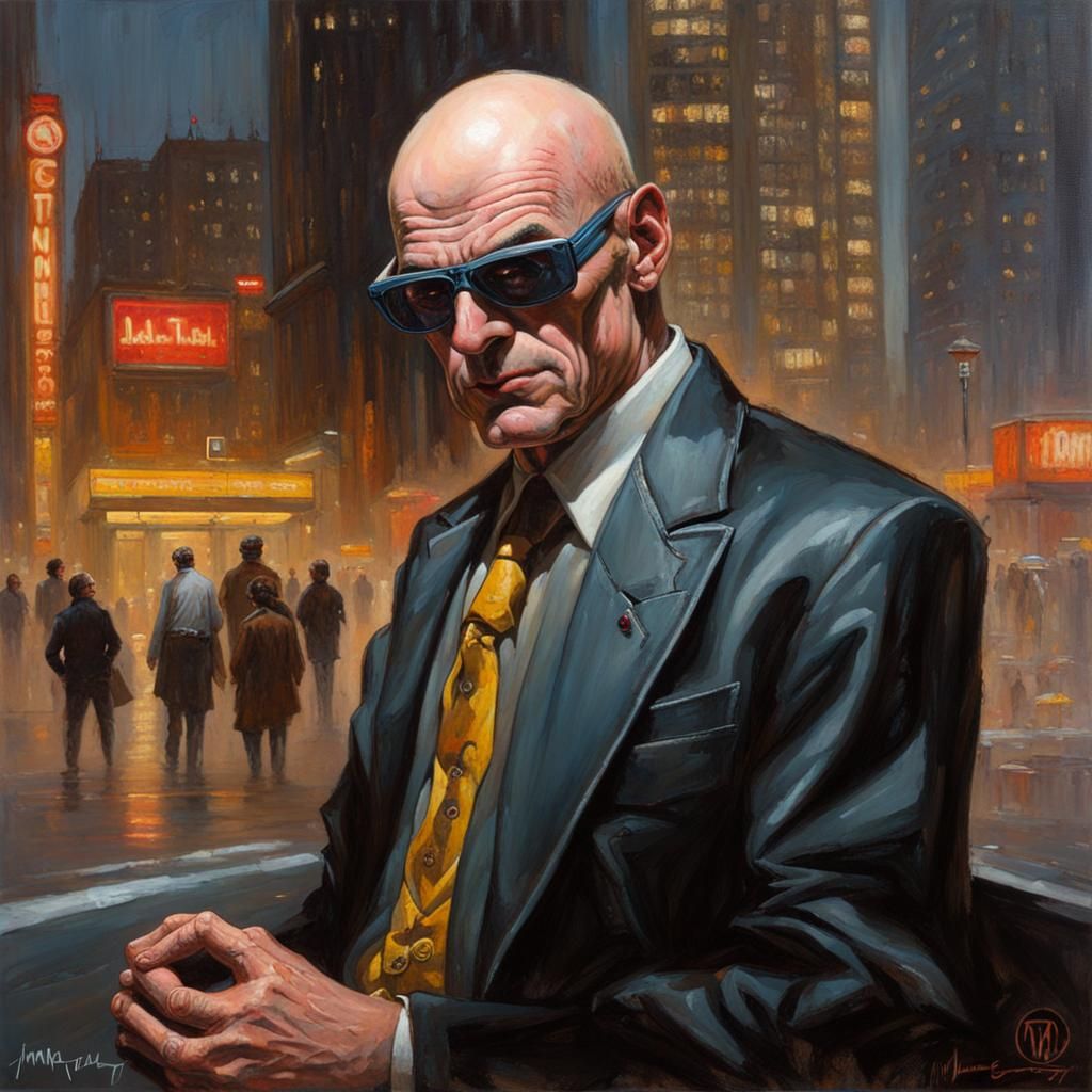 Transmetropolitan in Oil Painting Style