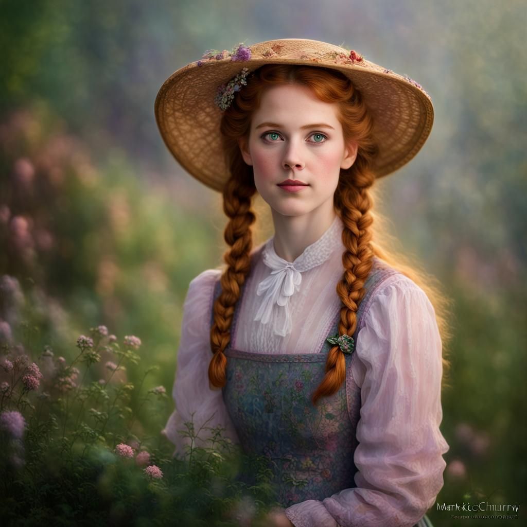 Anne of Green Gables: Ethereal Fantasy Portrait