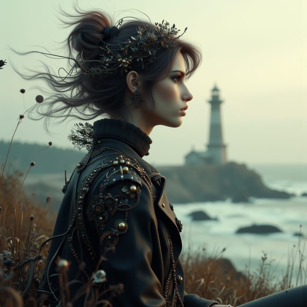 Whimsical Elegance Portrayed in Art Nouveau Punk Style