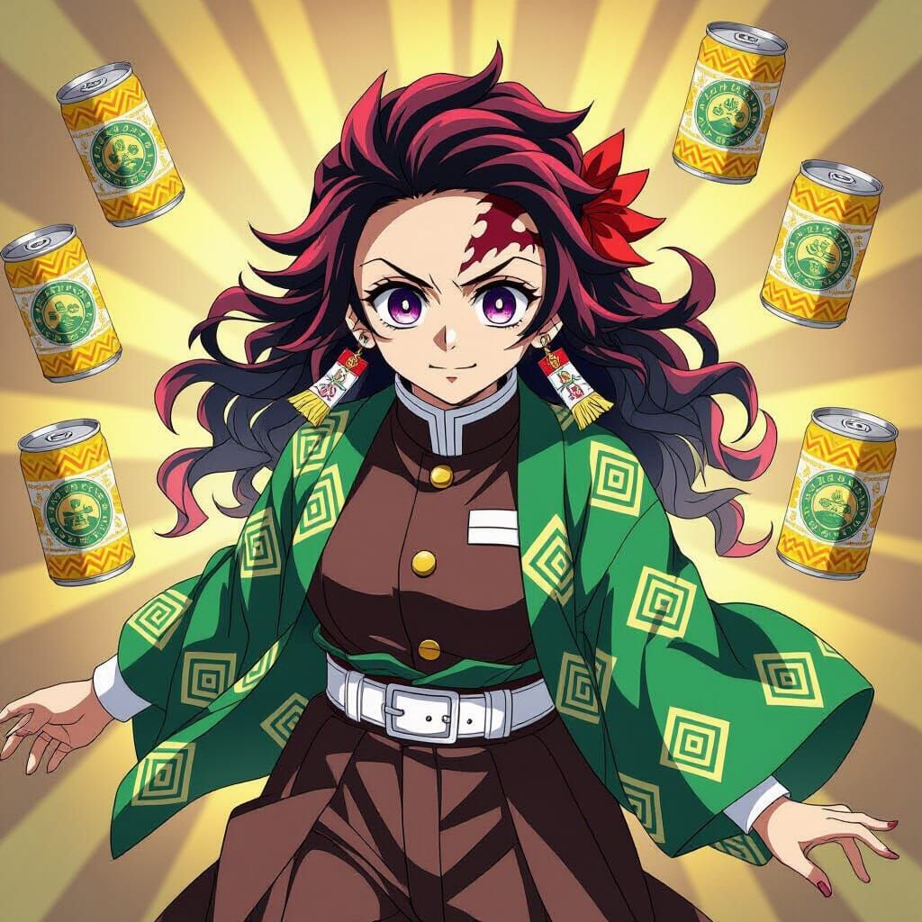 Demon Slayer Hashira in Yerba Madre Inspired Outfit