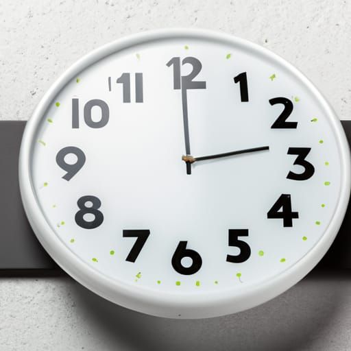 Classic Analog Time Clock Illustration