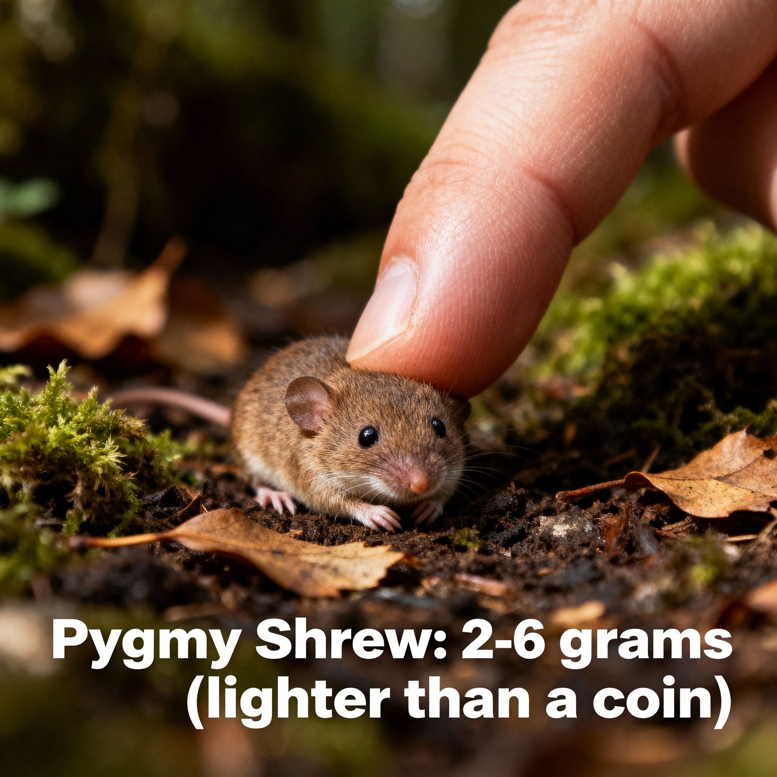 Tiny Pygmy Shrew: Lighter Than a Coin