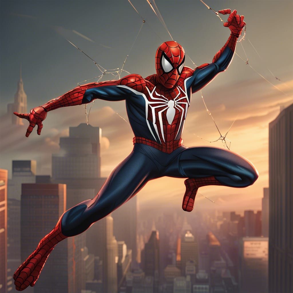 Dynamic Spider-Man Action Shot