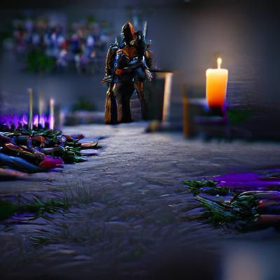 Cyberpunk Character in Neon Alleyway Portrait