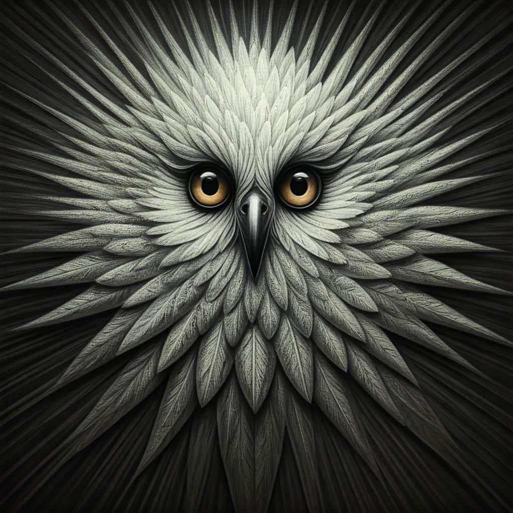 Detailed Charcoal Drawing