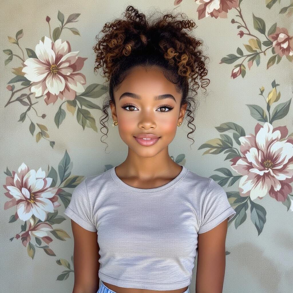 Young Dancer Poses Confidently in Cinematic Style