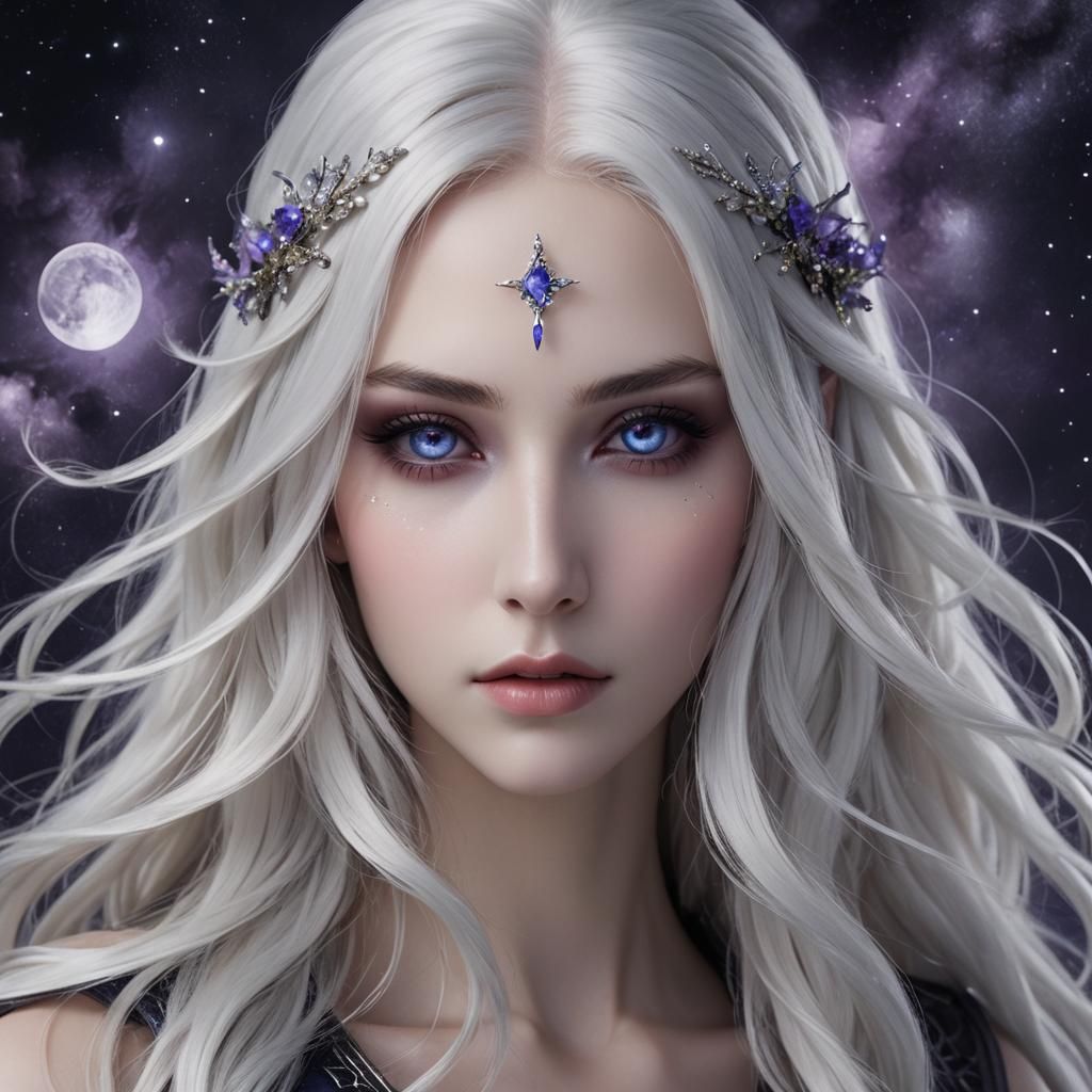 Ethereal Astraea: A Portrait of Celestial Beauty