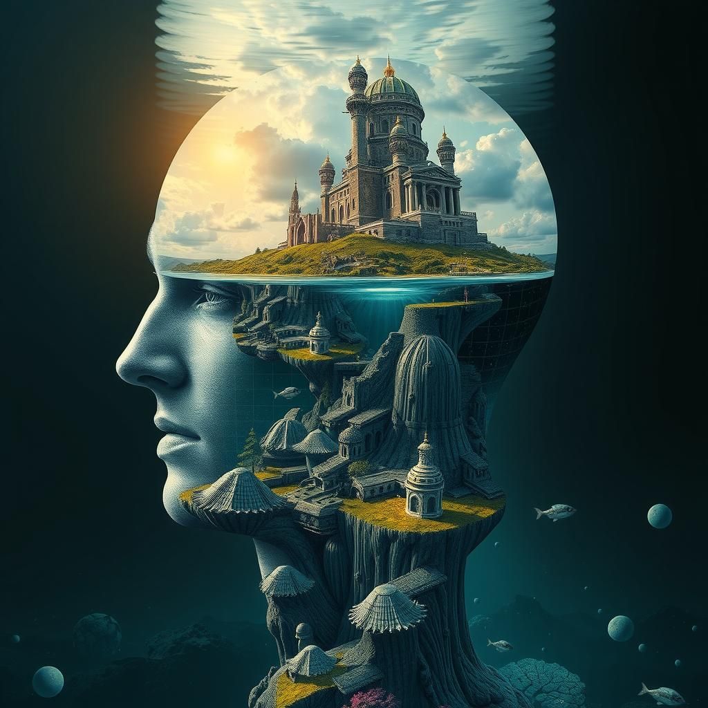 Surreal Mindscape: Underwater Kingdom Concept Art