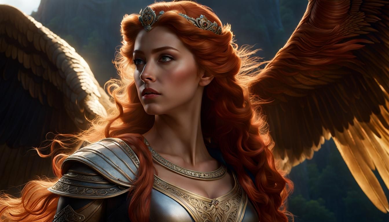 Princess and Griffin in Photorealistic Cinematic Style