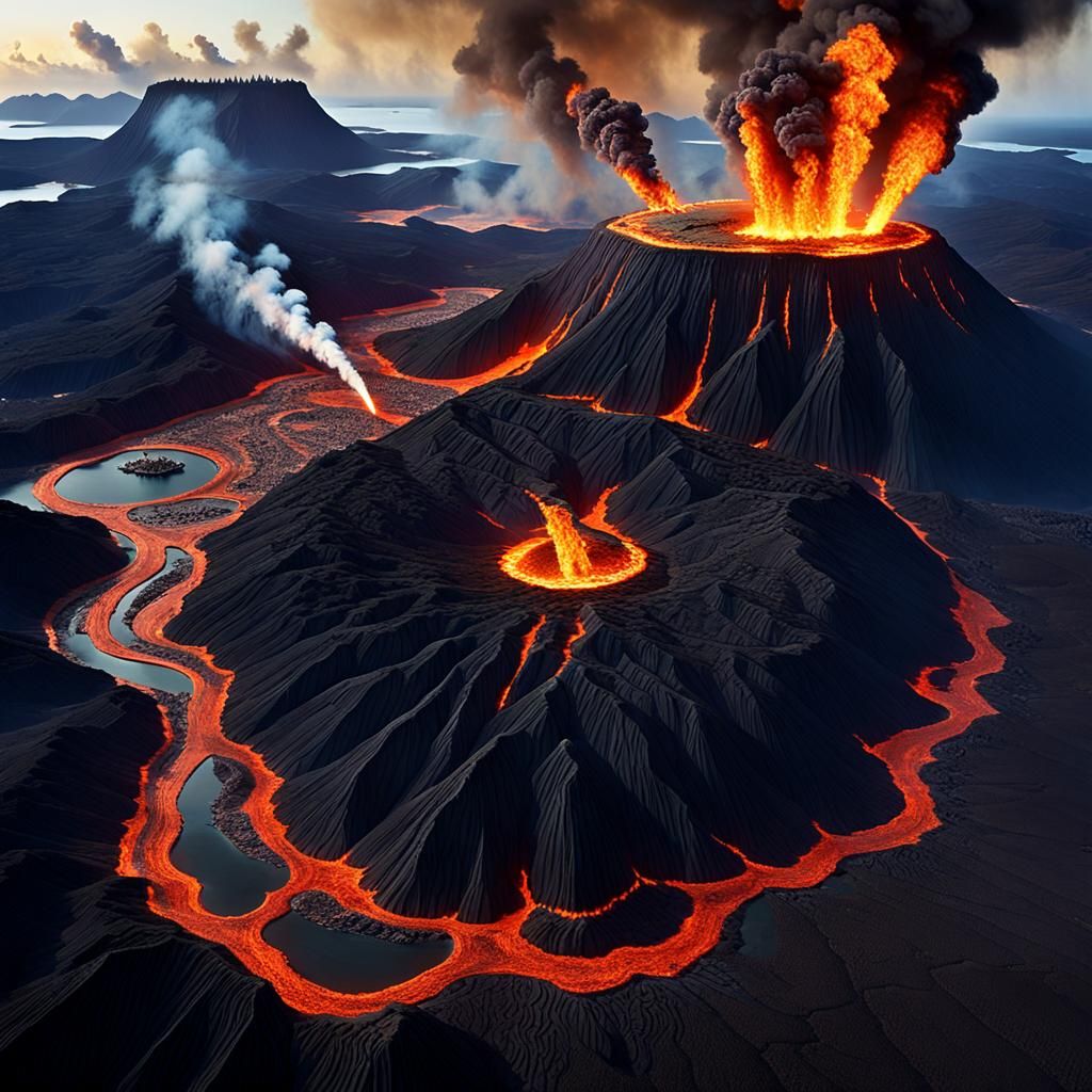 Giant Firebird Patrols Pacific Island in 3D