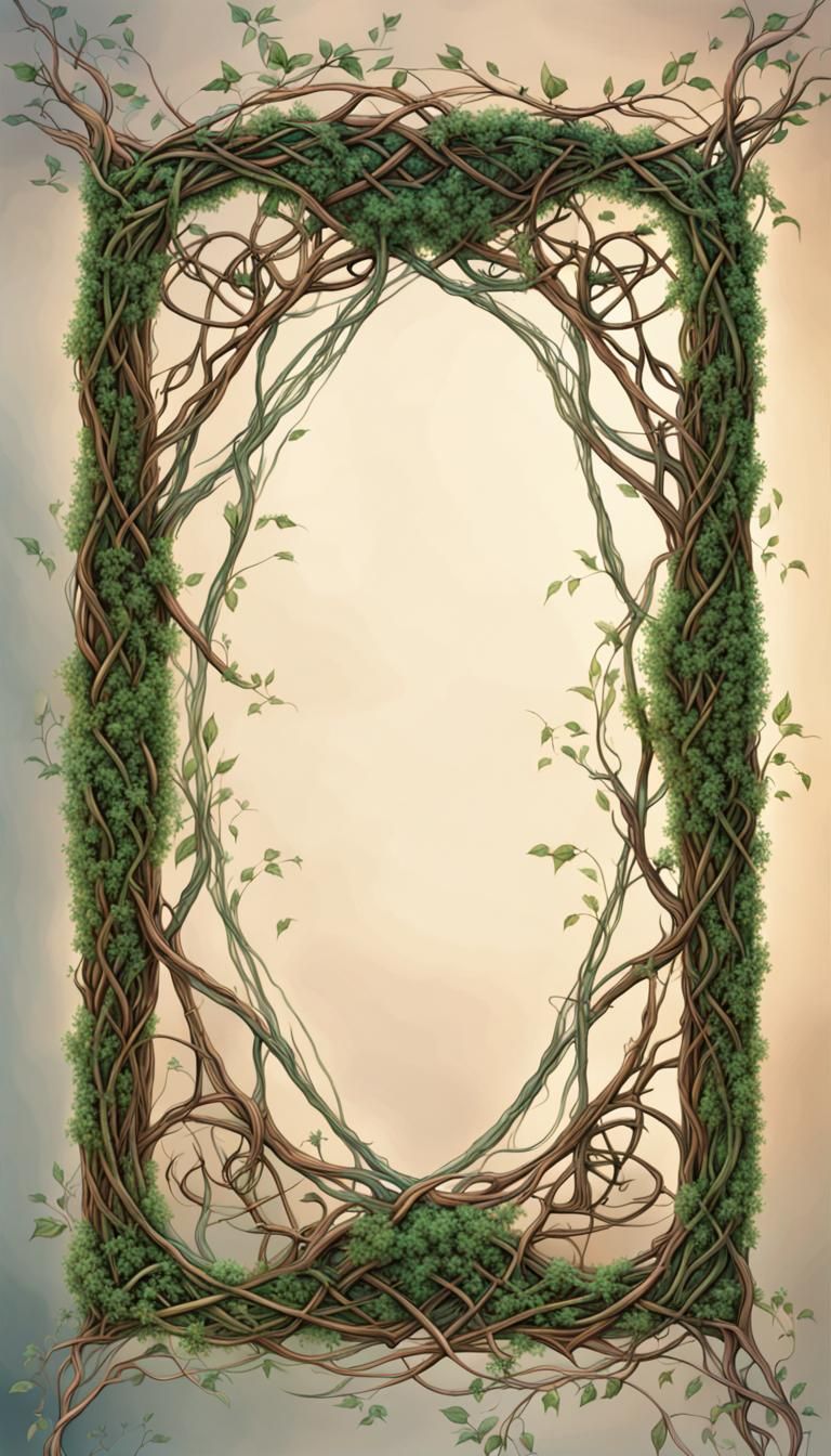 Celtic Vines Page Frame in Detailed Matte Style