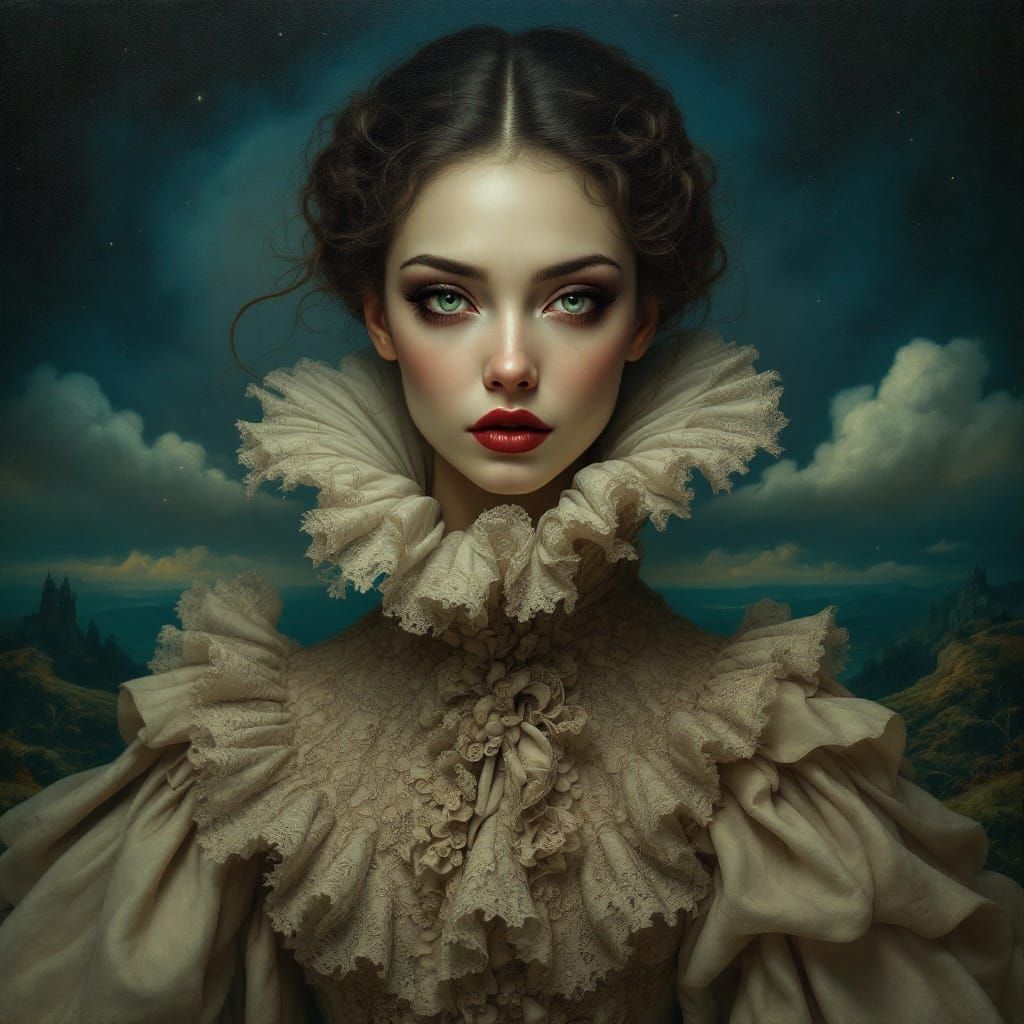 A Victorian Gothic Goddess in Oil